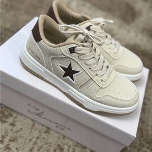 Vintage Havana Nude and Chocolate Star Sneakers
